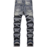 Men's Personality Retro Ripped Fit Jeans